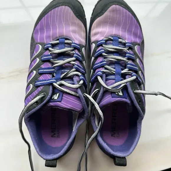 Merrell Barefoot Lithe Glove Cosmo Purple Hiking Vibram Sole Shoes