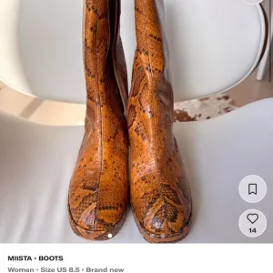 Miista Women's snakeskin print Boots size 39
