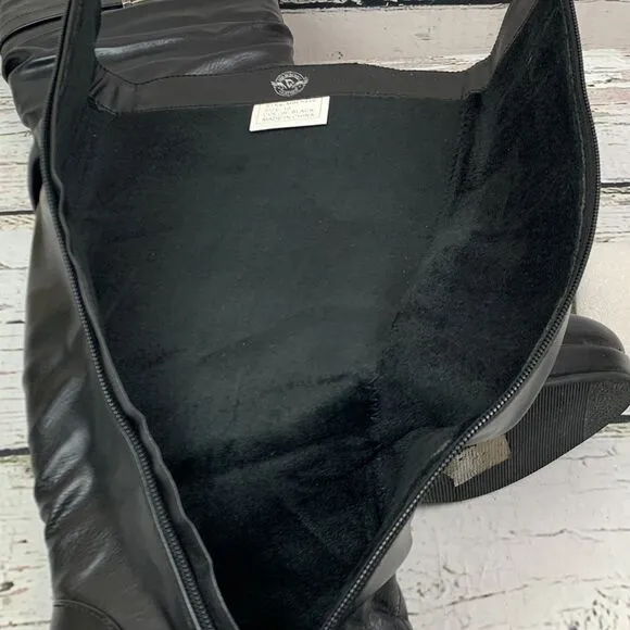 Milwaukee Leather Women's Tall Black Platform Boots w/ Slouch‎ Shaft [Size 10]