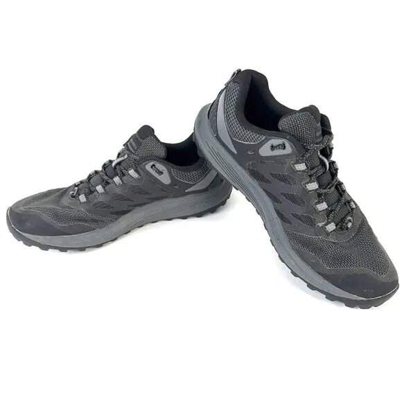 Mint Merrell Mens 9 Black Nova 3 Low Top Running Hiking Shoes J067597 Vibram