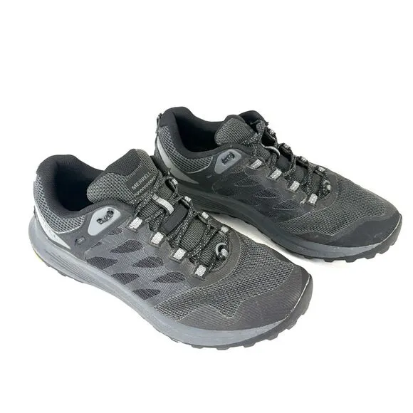 Mint Merrell Mens 9 Black Nova 3 Low Top Running Hiking Shoes J067597 Vibram