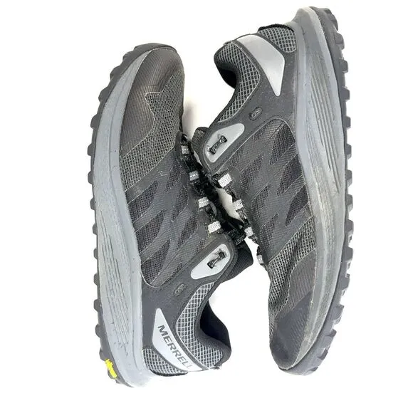 Mint Merrell Mens 9 Black Nova 3 Low Top Running Hiking Shoes J067597 Vibram
