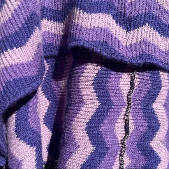 Missoni Wool Poncho Made in Italy Chevron Knitwear Asymmetrical Cape