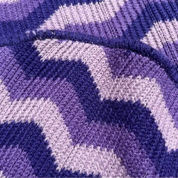 Missoni Wool Poncho Made in Italy Chevron Knitwear Asymmetrical Cape
