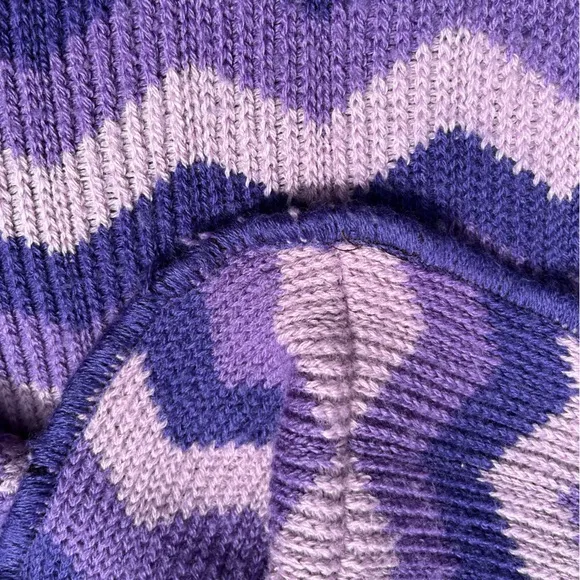 Missoni Wool Poncho Made in Italy Chevron Knitwear Asymmetrical Cape
