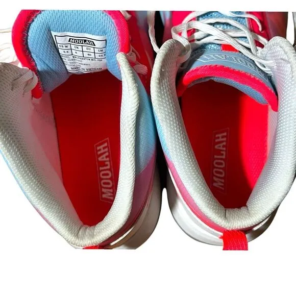 Moolah Pink &amp; Blue Phantom 1 Basketball Sneakers Sz 8.5 3 Shoestring Sets Box Pr