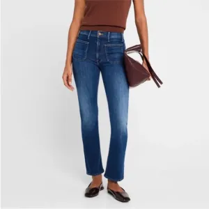 Mother The Patch Pocket Insider Flood Jeans Size 25