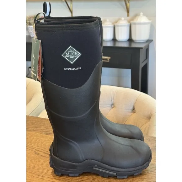 Muck Muckmaster Tall Black Waterproof Knee Boots Men’s Size 9M MMH500A