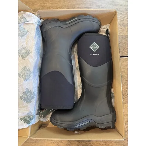 Muck Muckmaster Tall Black Waterproof Knee Boots Men’s Size 9M MMH500A