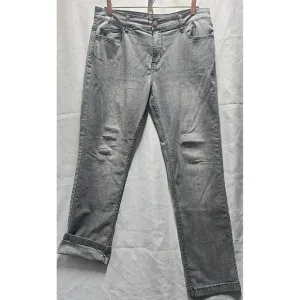 Mugsy Mens Gray Pardon My Take PMT Barstool Clutch Jeans Size 35 Stretchy Denim