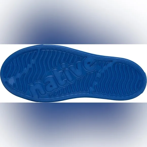 Native Shoes Jefferson Cozy Clogs Size J3/EU 34.5  - UV Blue/Spicy Yellow - NWB