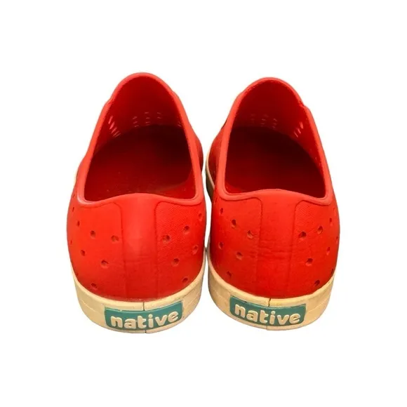 Native x Disney Minnie Mouse Jefferson Red and White Slip-on Shoes Girl’s Size 2