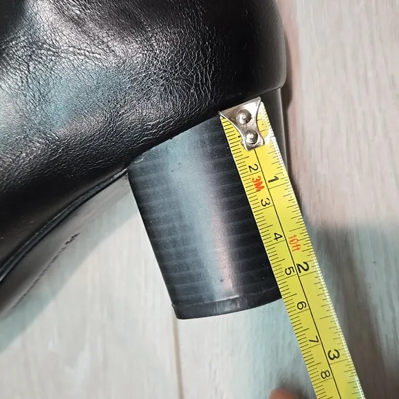 Naturalizer 5 Women's Neebo Leather Black Ankle Boots Shoes Sz 8.5M