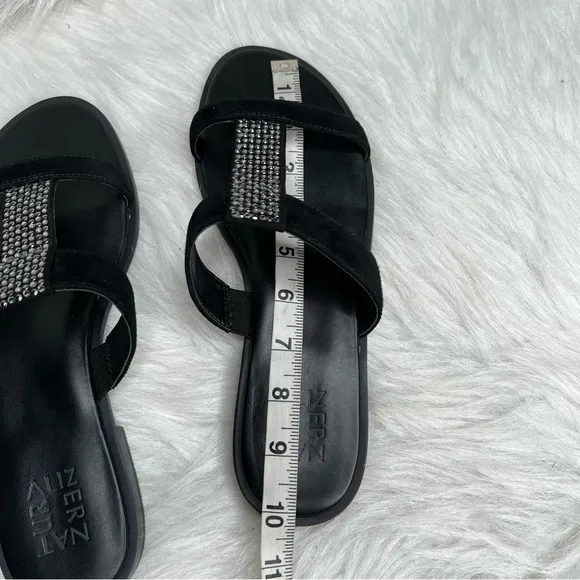 Naturalizer Farica Slide Sandals Embellished Black Size 9M