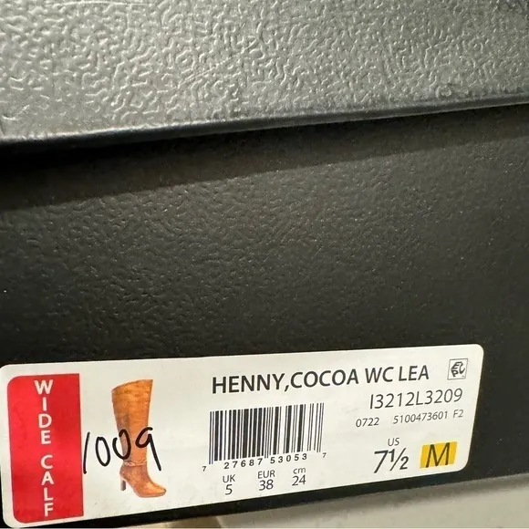 NATURALIZER PREMIUM Leather Comfort HENNY,COCOA WC LEA High Shaft Boots