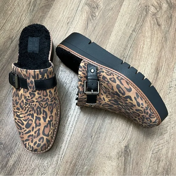 Naturalizer Wayde Cheetah Print Slip-On Clog