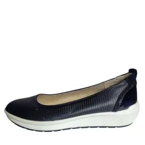 Naturalizer Women's Harris Sneakers Black Faux Leather Slip On 7.5W