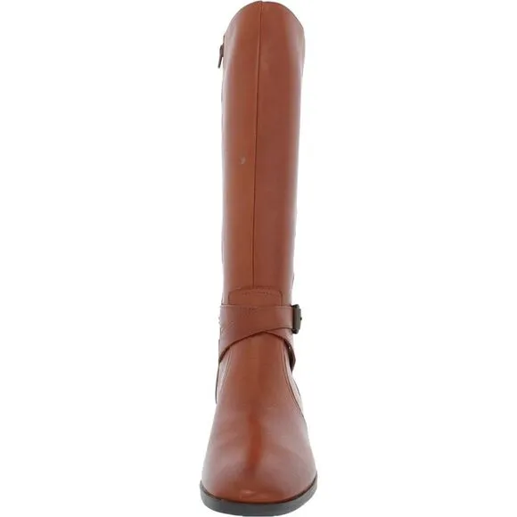 Naturalizer Womens Rena Brown Leather Narrow Calf Knee-High Boots Shoes NWOB