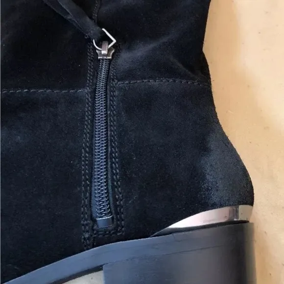 Naughty Monkey Stride Black Suede Boots Size 8