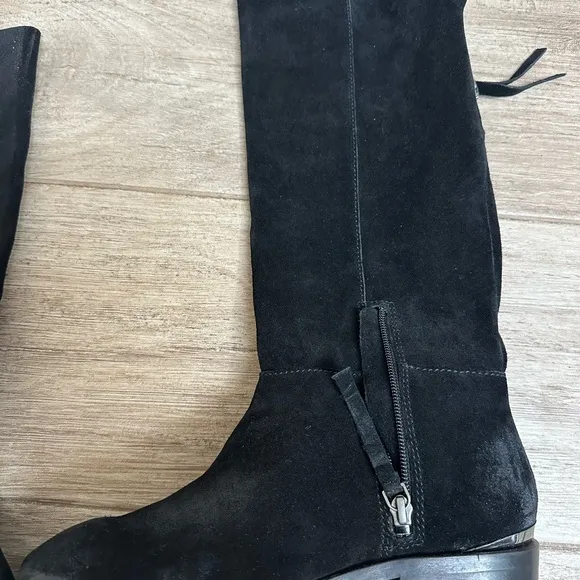 Naughty Monkey Stride Black Suede Boots Size 8