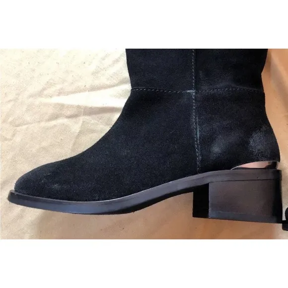 Naughty Monkey Stride Black Suede Boots Size 8