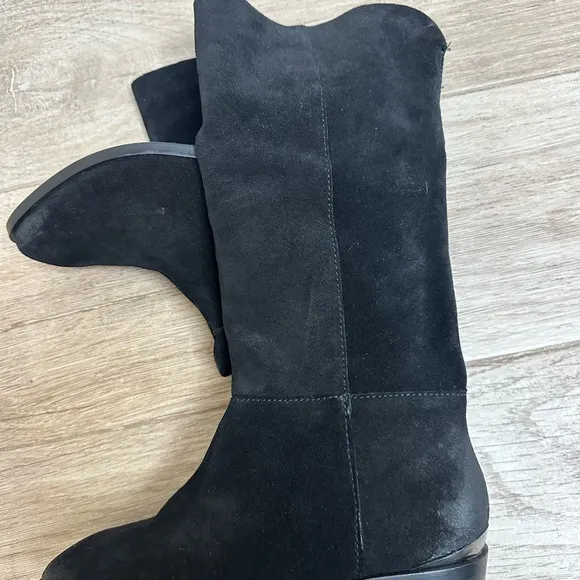 Naughty Monkey Stride Black Suede Boots Size 8