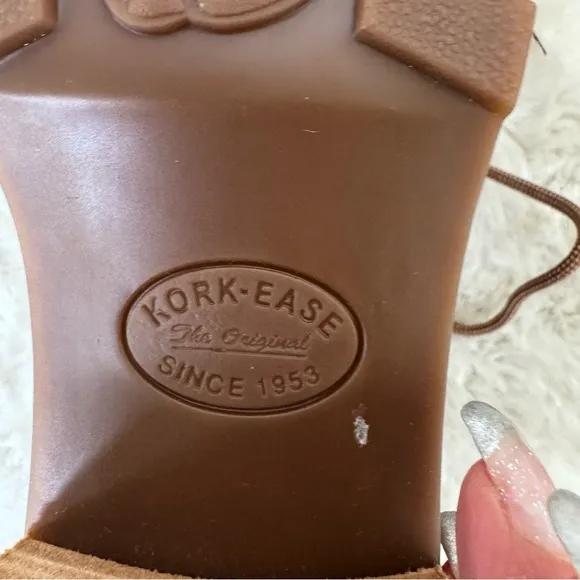 NE2 Kork-Ease Brown Ambra Shearling Combo Winslet Combat Boots Size 9M