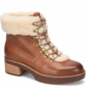NE2 Kork-Ease Brown Ambra Shearling Combo Winslet Combat Boots Size 9M