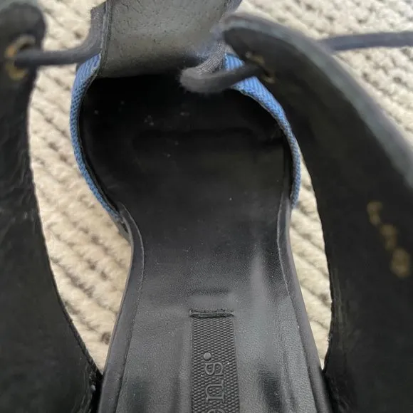 Neosens Mary Janes Leather Black Blue Size EU 36