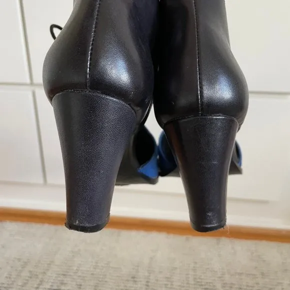 Neosens Mary Janes Leather Black Blue Size EU 36