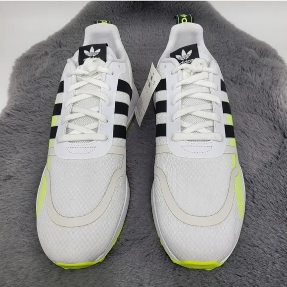 New Adidas Multix White Black Solar Yellow Men's Running Shoes Size 11.5