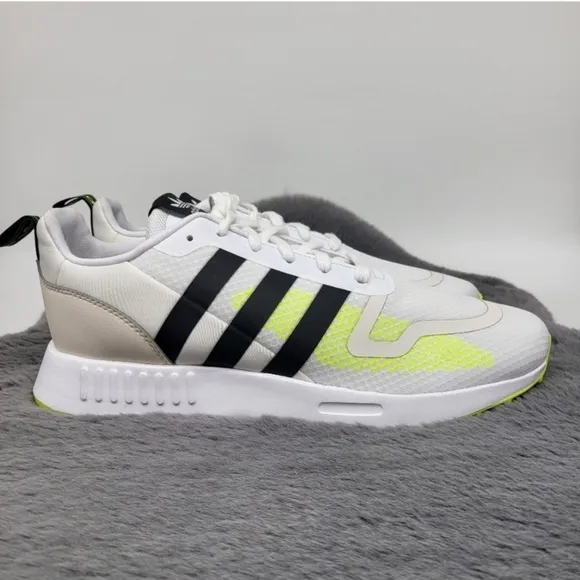 New Adidas Multix White Black Solar Yellow Men's Running Shoes Size 11.5
