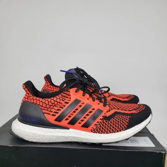 New adidas Ultra Boost 5.0 DNA Solar Red Black Running Shoes Women's Size 9