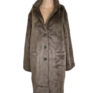 NEW ANTHROPOLOGIE x SANCTUARY Women's Coat Hometown Fuzzy Knit Size M Brown
