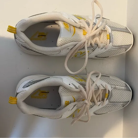 New Balance 530 Dad Sneakers Shoes White Sea Salt Yellow | Men’s 7 / Women’s 8.5