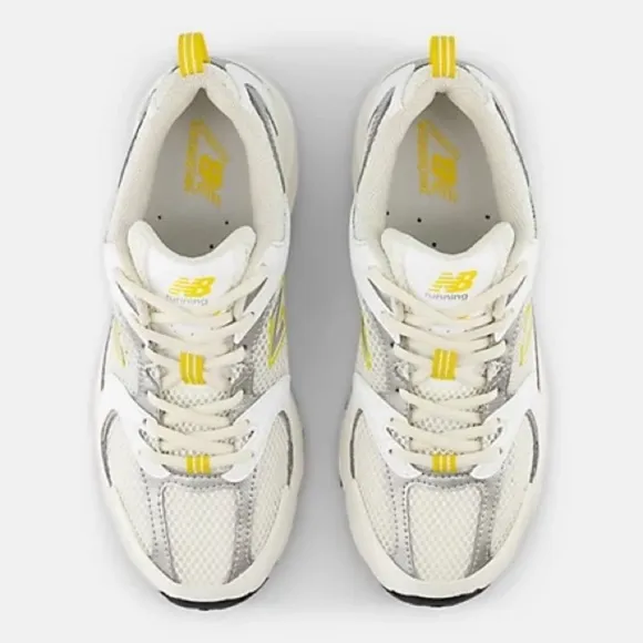 New Balance 530 Dad Sneakers Shoes White Sea Salt Yellow | Men’s 7 / Women’s 8.5