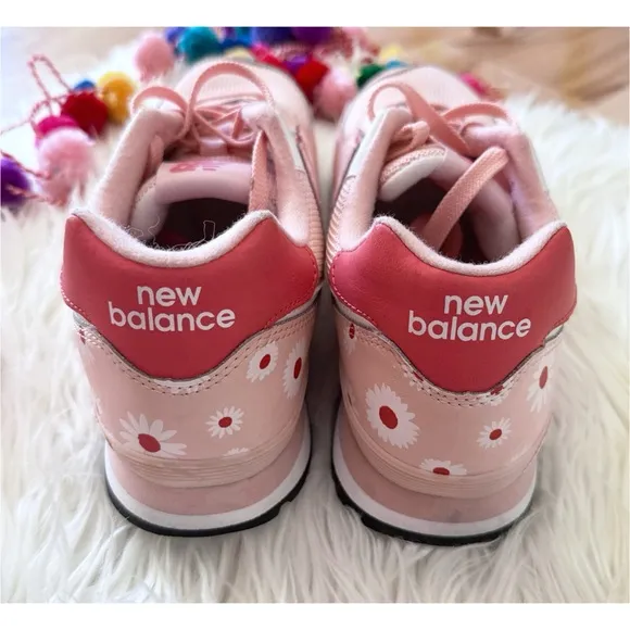 New Balance 574 Floral Big Kids Size 6 Daisy Flower Pink Haze Sneakers Shoes