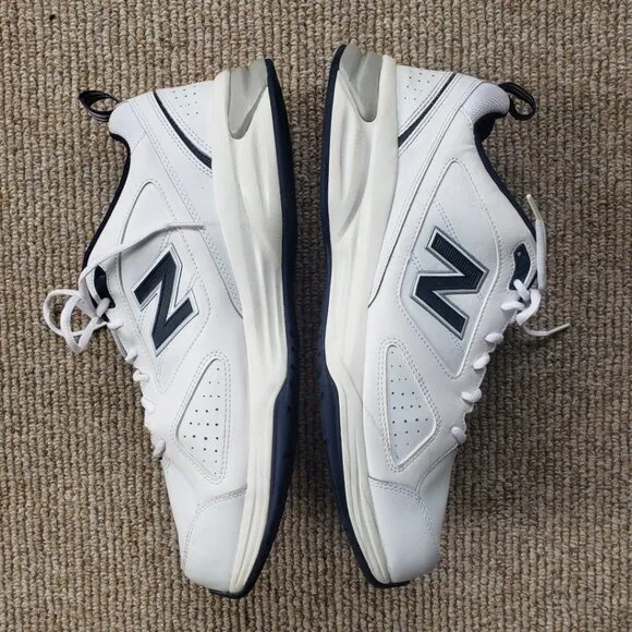 New Balance 623 White Leather Sneakers Men's 15 EEEE Style # MX623WN3
