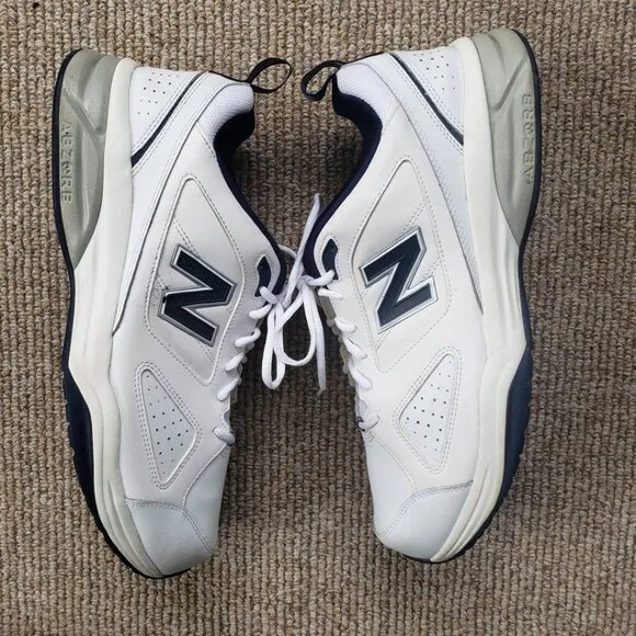 New Balance 623 White Leather Sneakers Men's 15 EEEE Style # MX623WN3