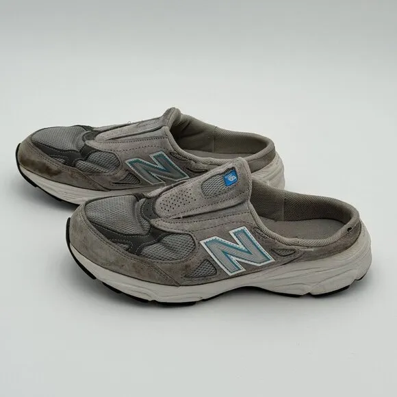 New Balance 990v3 Heritage Slip On Mules Grey Shoes RARE W990SG3 USA Size 8.5