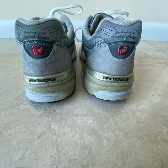 New Balance Gray and White Athletic Shoes for Running