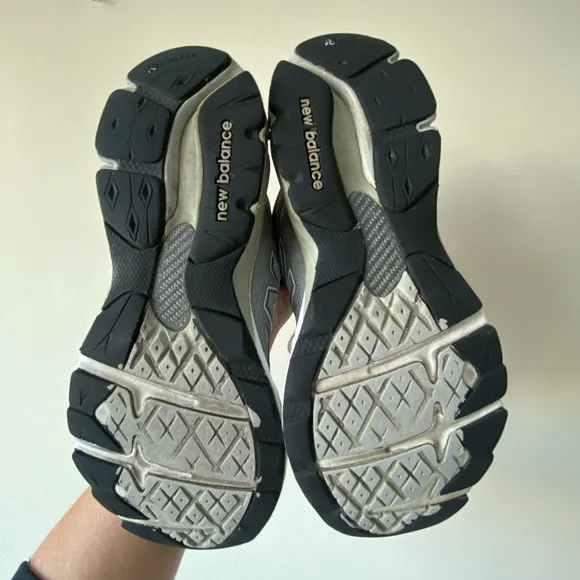 New Balance Gray and White Athletic Shoes for Running