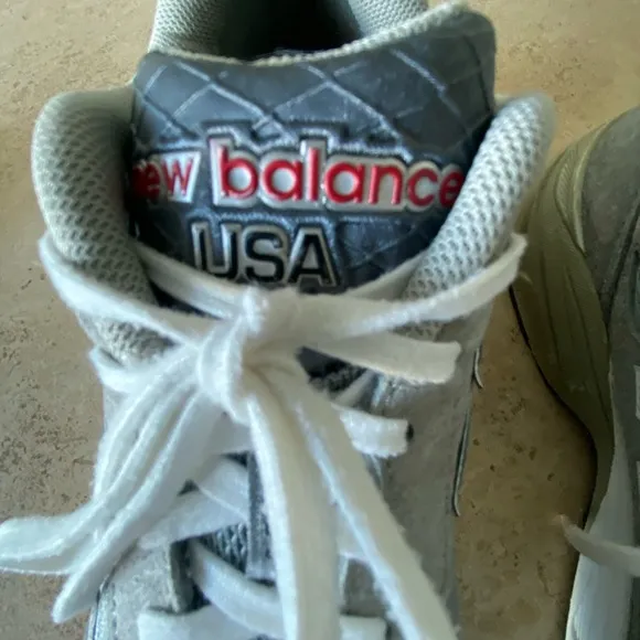 New Balance Gray and White Athletic Shoes for Running