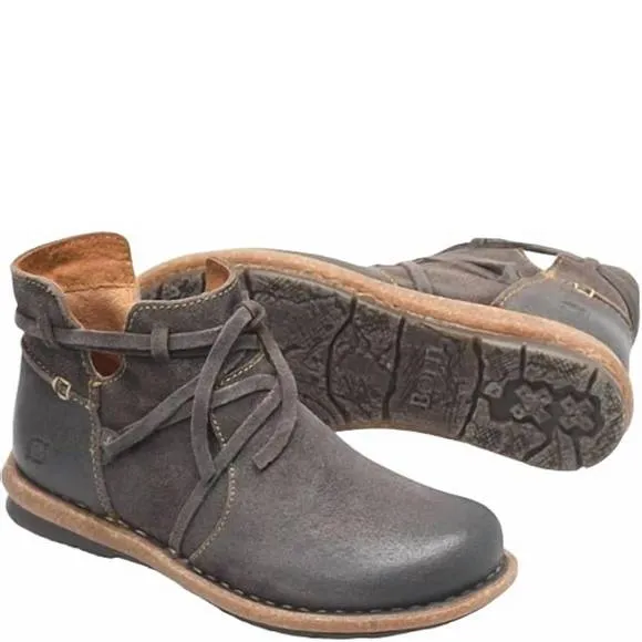 NEW BORN women's tarkiln ankle boots in dark grey concrete