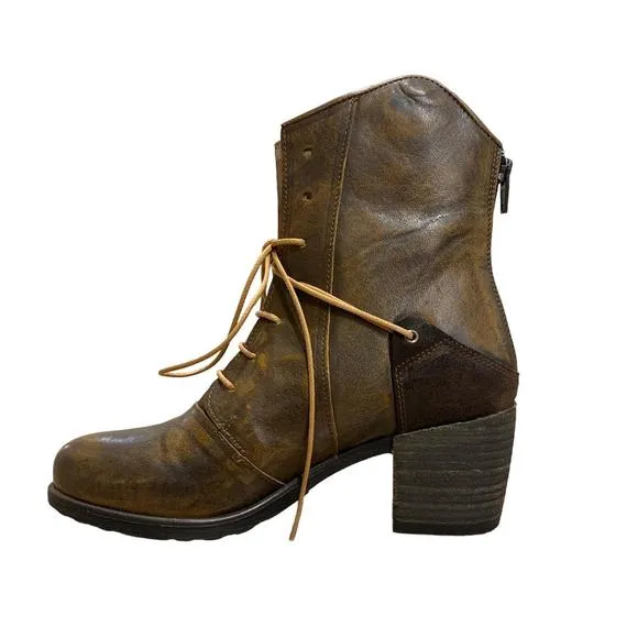 NEW CASTA prime lace up boot in cognac