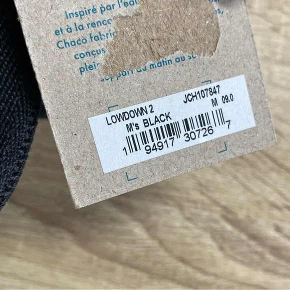 NEW Chaco Lowdown 2 Black Outdoor Hiking Sandals