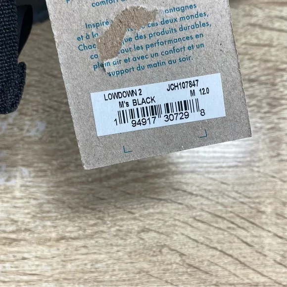 NEW Chaco Lowdown 2 Black Outdoor Hiking Sandals