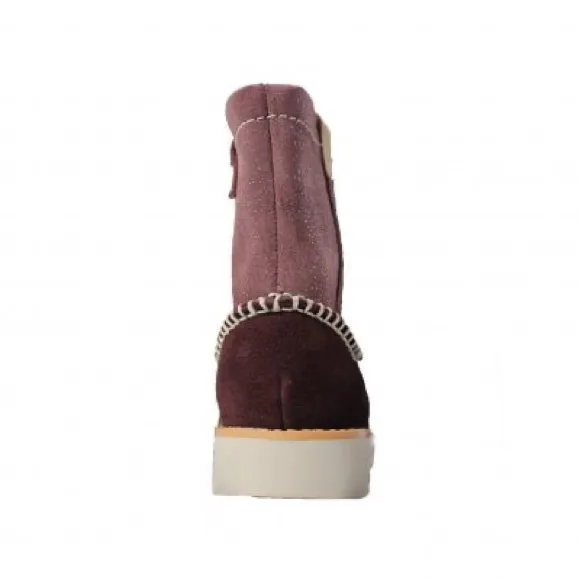 NEW Clark’s Crown Piper Burgundy Suede Leather Boots, Size UK 4.5F, US 5M £42