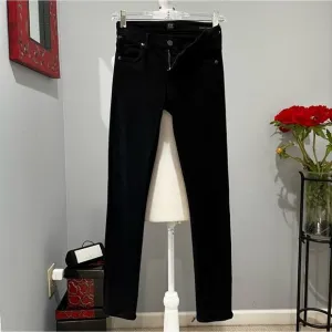 NEW COH Citizens of Humanity Avedon Slick Skinny Ultra Black Jeans Size 25 NWOT