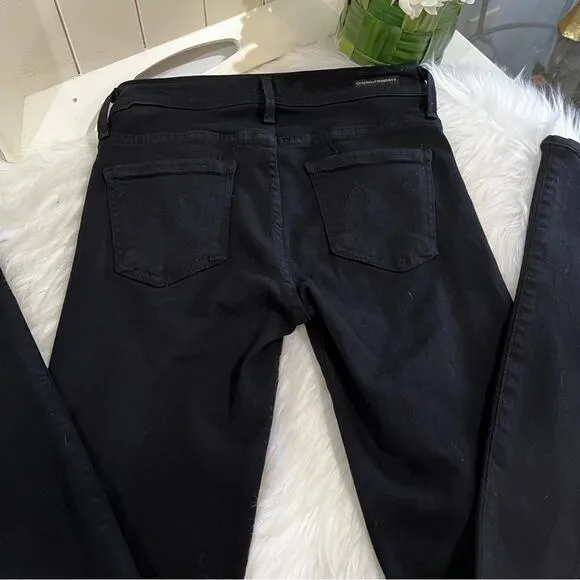 NEW COH Citizens of Humanity Avedon Slick Skinny Ultra Black Jeans Size 25 NWOT